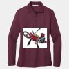 Women's Silk Touch Long Sleeve Polo Thumbnail