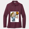 Women's Silk Touch Long Sleeve Polo Thumbnail