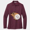 Women's Silk Touch Long Sleeve Polo Thumbnail