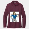 Women's Silk Touch Long Sleeve Polo Thumbnail