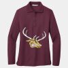 Women's Silk Touch Long Sleeve Polo Thumbnail