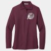 Women's Silk Touch Long Sleeve Polo Thumbnail