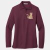 Women's Silk Touch Long Sleeve Polo Thumbnail