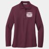 Women's Silk Touch Long Sleeve Polo Thumbnail