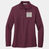 Women's Silk Touch Long Sleeve Polo Thumbnail