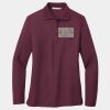 Women's Silk Touch Long Sleeve Polo Thumbnail