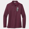 Women's Silk Touch Long Sleeve Polo Thumbnail