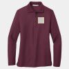 Women's Silk Touch Long Sleeve Polo Thumbnail