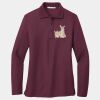 Women's Silk Touch Long Sleeve Polo Thumbnail