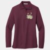 Women's Silk Touch Long Sleeve Polo Thumbnail