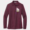 Women's Silk Touch Long Sleeve Polo Thumbnail