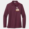 Women's Silk Touch Long Sleeve Polo Thumbnail
