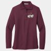 Women's Silk Touch Long Sleeve Polo Thumbnail