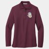 Women's Silk Touch Long Sleeve Polo Thumbnail