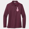 Women's Silk Touch Long Sleeve Polo Thumbnail