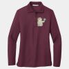 Women's Silk Touch Long Sleeve Polo Thumbnail