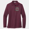 Women's Silk Touch Long Sleeve Polo Thumbnail