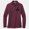 Women's Silk Touch Long Sleeve Polo Thumbnail