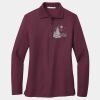 Women's Silk Touch Long Sleeve Polo Thumbnail