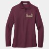 Women's Silk Touch Long Sleeve Polo Thumbnail