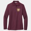 Women's Silk Touch Long Sleeve Polo Thumbnail