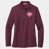 Women's Silk Touch Long Sleeve Polo Thumbnail
