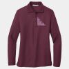 Women's Silk Touch Long Sleeve Polo Thumbnail
