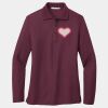Women's Silk Touch Long Sleeve Polo Thumbnail