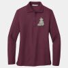 Women's Silk Touch Long Sleeve Polo Thumbnail