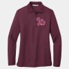 Women's Silk Touch Long Sleeve Polo Thumbnail