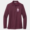 Women's Silk Touch Long Sleeve Polo Thumbnail