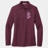 Women's Silk Touch Long Sleeve Polo Thumbnail