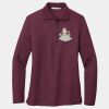 Women's Silk Touch Long Sleeve Polo Thumbnail