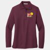 Women's Silk Touch Long Sleeve Polo Thumbnail