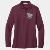 Women's Silk Touch Long Sleeve Polo Thumbnail
