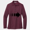 Women's Silk Touch Long Sleeve Polo Thumbnail