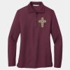 Women's Silk Touch Long Sleeve Polo Thumbnail